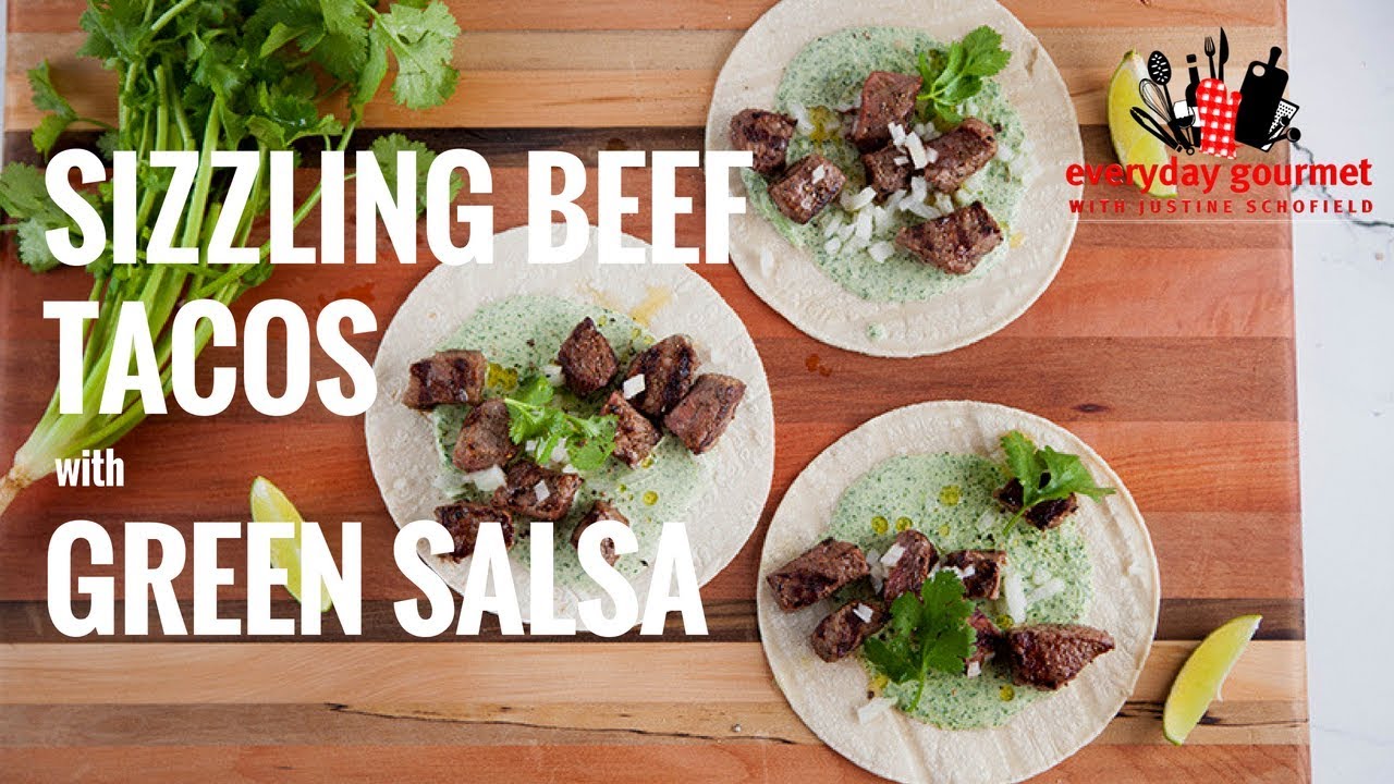Sizzling Beef w Green Salsa | Everyday Gourmet S7 E8 (Instance 1) — Instance — Interactive video experience