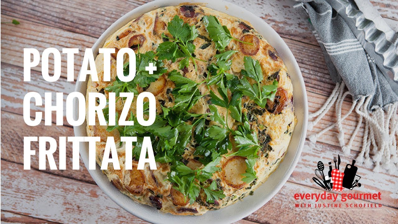Potato and Chorizo Frittata | Everyday Gourmet S7 E5 (Instance 1) — Instance — Interactive video experience