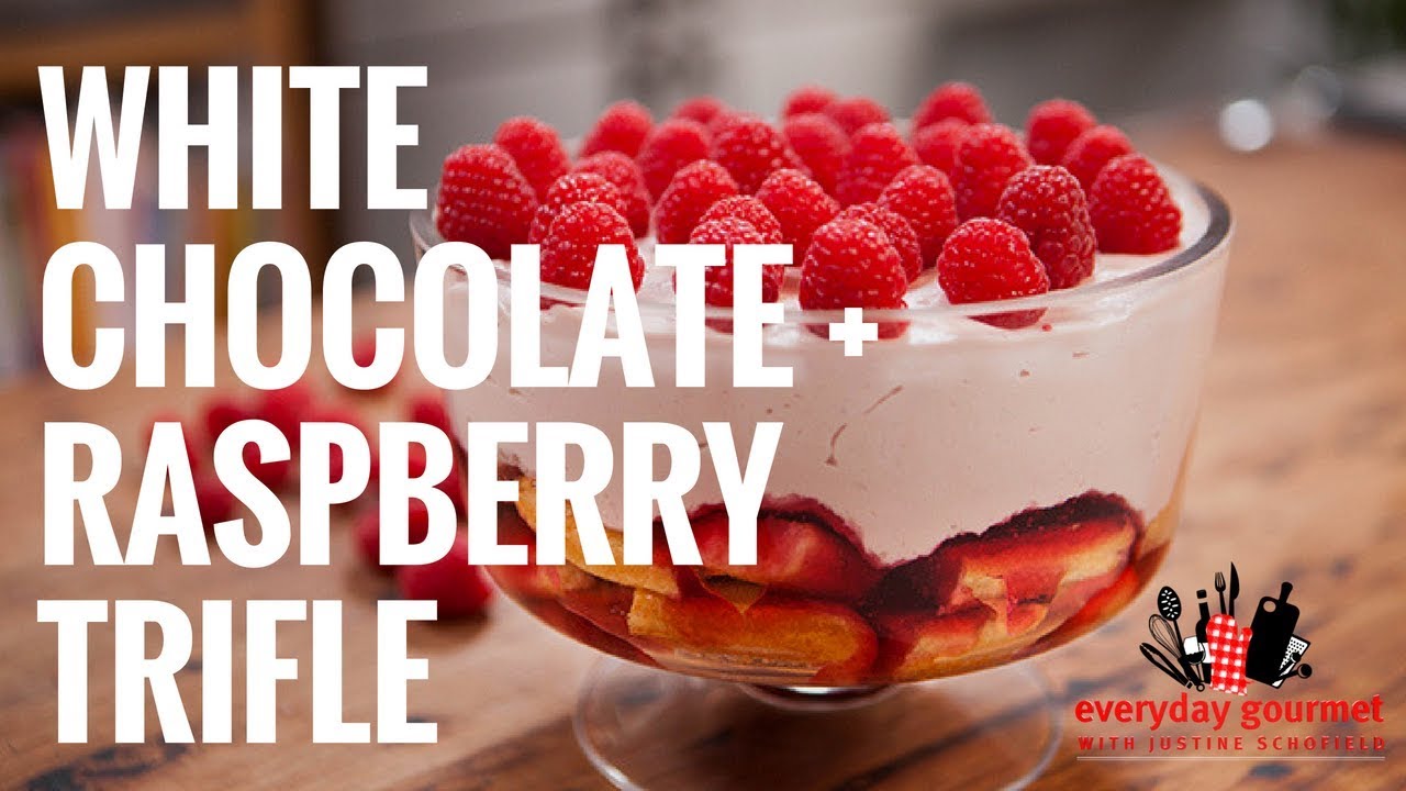 White Chocolate and Raspberry Trifle | Everyday Gourmet S6 E85 (Instance 1) — Instance — Interactive video experience
