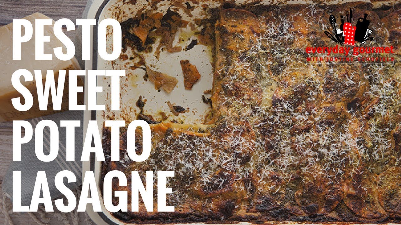 Pesto Sweet Potato Lasagne  | Everyday Gourmet S6 E78 (Product Master 1) — Instance — Interactive video experience