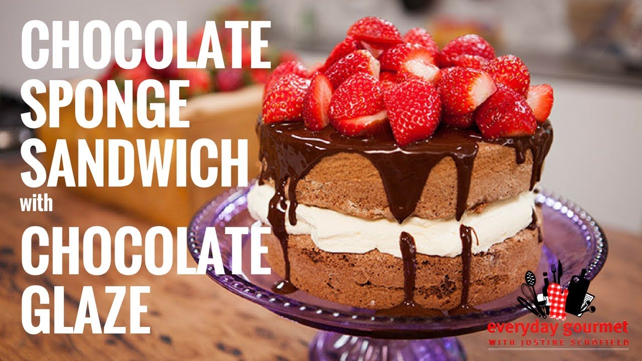 Chocolate Sponge Sandwich with Chocolate Glaze | Everyday Gourmet S6 E75 (Instance 1) — Instance — Interactive video experience
