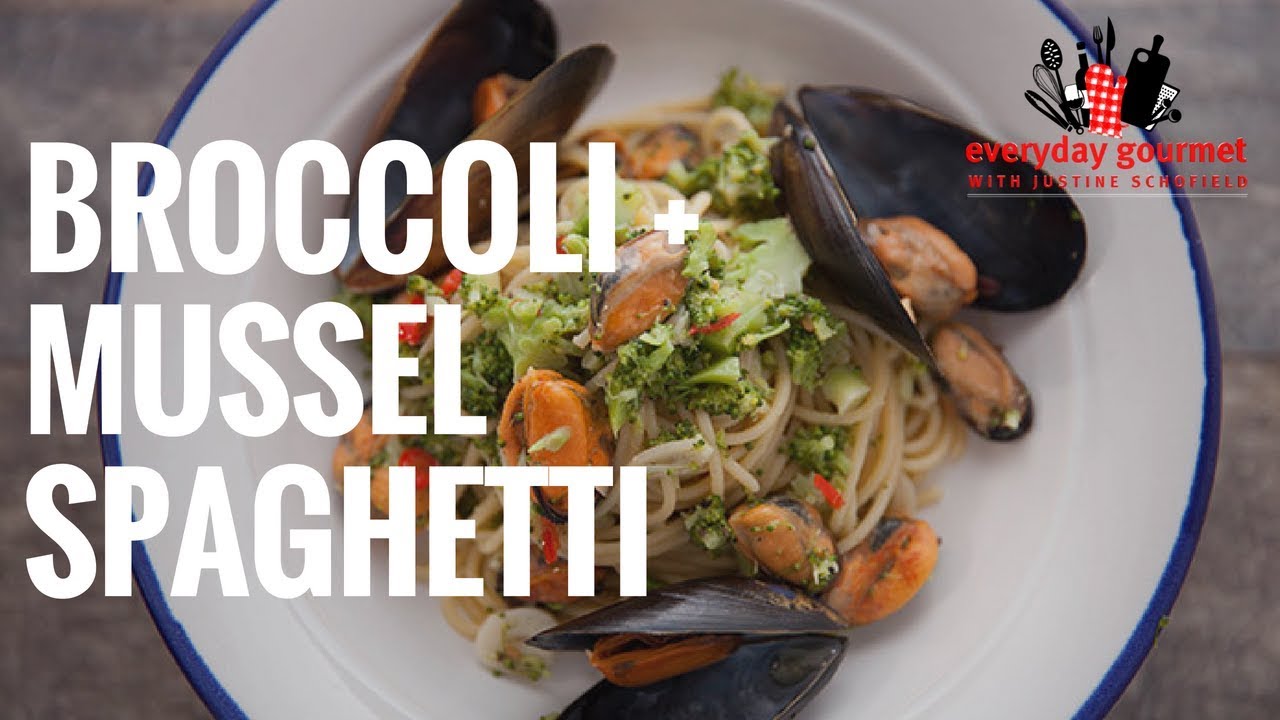 Broccoli and Mussel Spaghetti | Everyday Gourmet S6 E73 (Product Master 1) — Instance — Interactive video experience