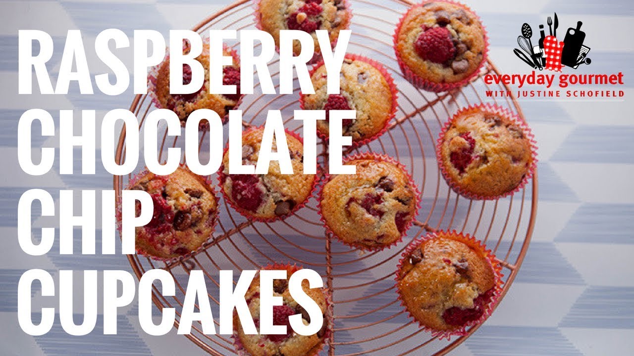 Raspberry Chocolate Chip Cupcakes | Everyday Gourmet S6 E65 (Instance 1) — Instance — Interactive video experience