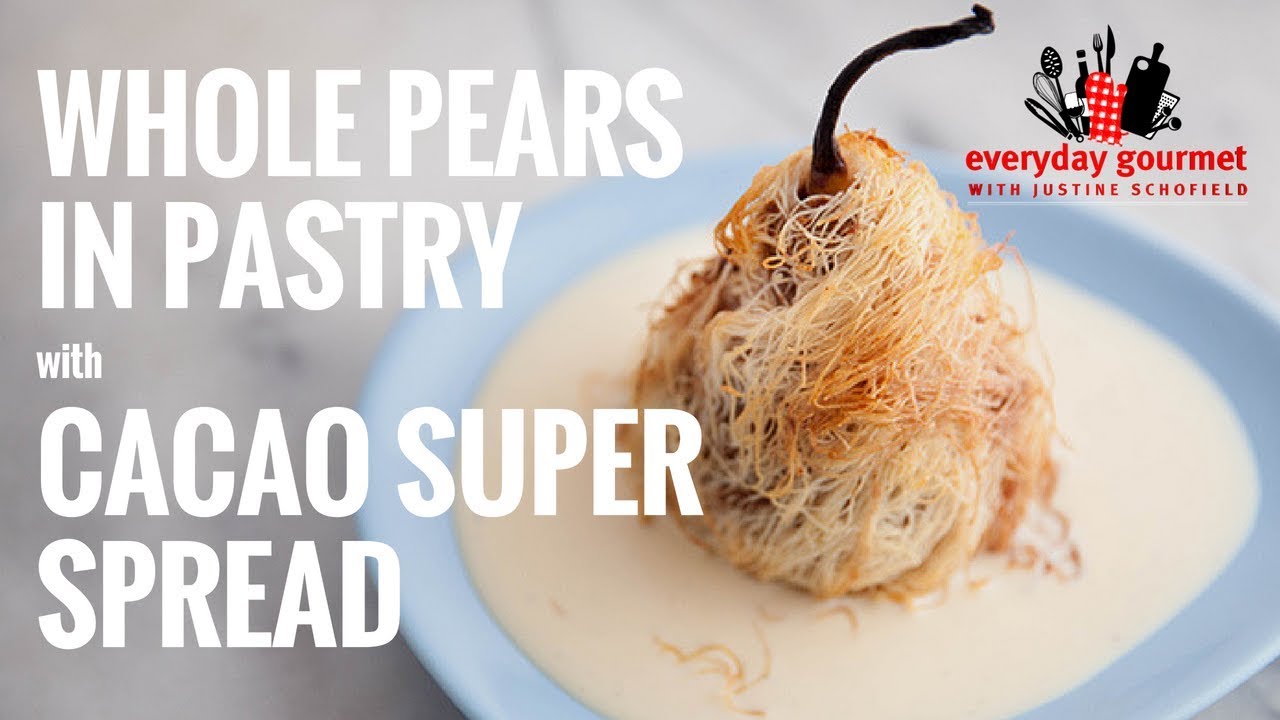 Whole Pears in Pastry and Cacao Super Spread | Everyday Gourmet S6 E64 (Instance 1) — Instance — Interactive video experience