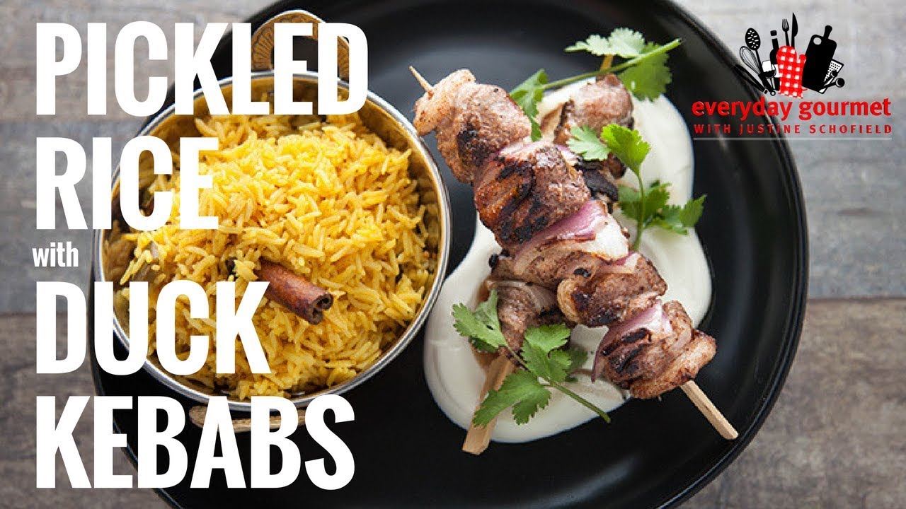 Pickled Rice with Duck Kebabs | Everyday Gourmet S6 E61 (Instance 1) — Instance — Interactive video experience