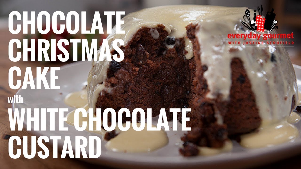 Chocolate Christmas Pudding with White Chocolate Custard | Everyday Gourmet S6 EP55 (Instance 1) — Instance — Interactive video experience