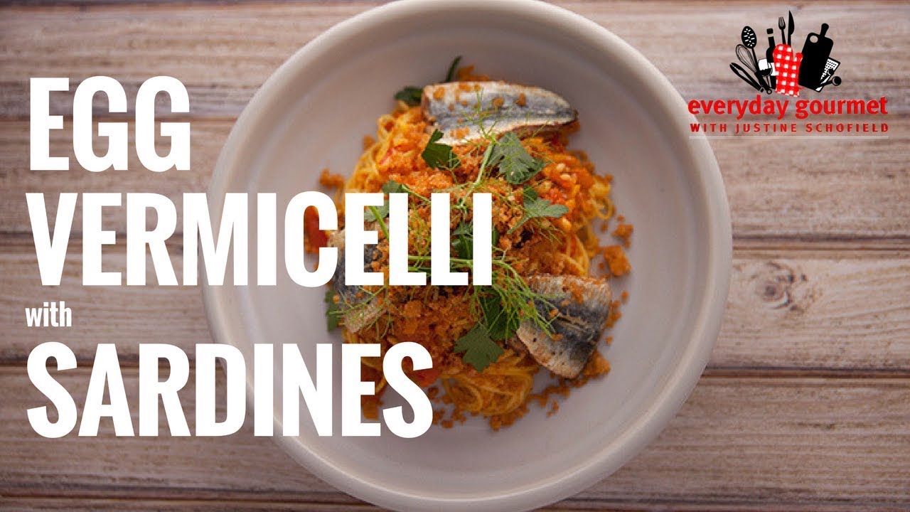 Egg Vermicelli with Sardines | Everyday Gourmet S6 E53 (Instance 1) — Instance — Interactive video experience