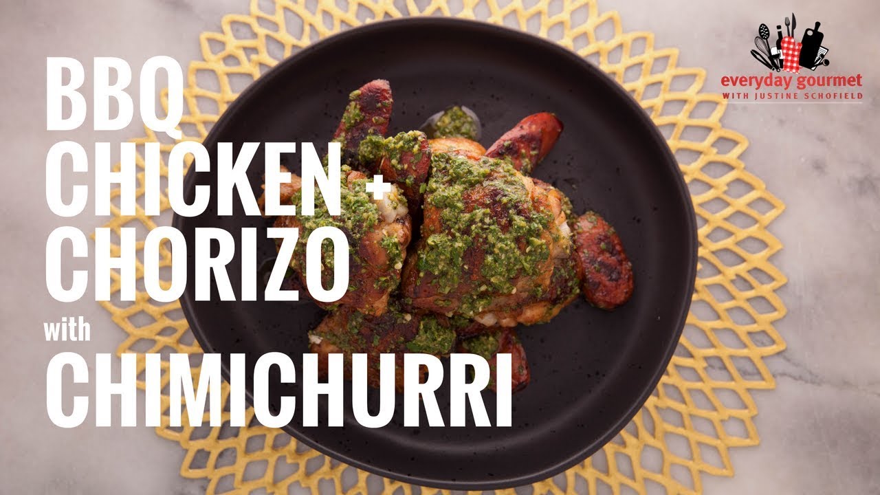 BBQ Chicken and Chorizo with Chimichurri | Everyday Gourmet S6 E11 (Product Master 1) — Instance — Interactive video experience