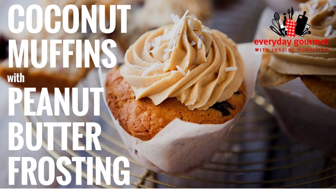 Coconut Muffins with Peanut Butter Frosting | Everyday Gourmet S6 EP41 (Instance 1) — Instance — Interactive video experience