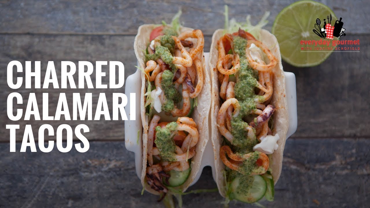 Charred Calamari Tacos | Everyday Gourmet S6 E32 (Instance 1) — Instance — Interactive video experience