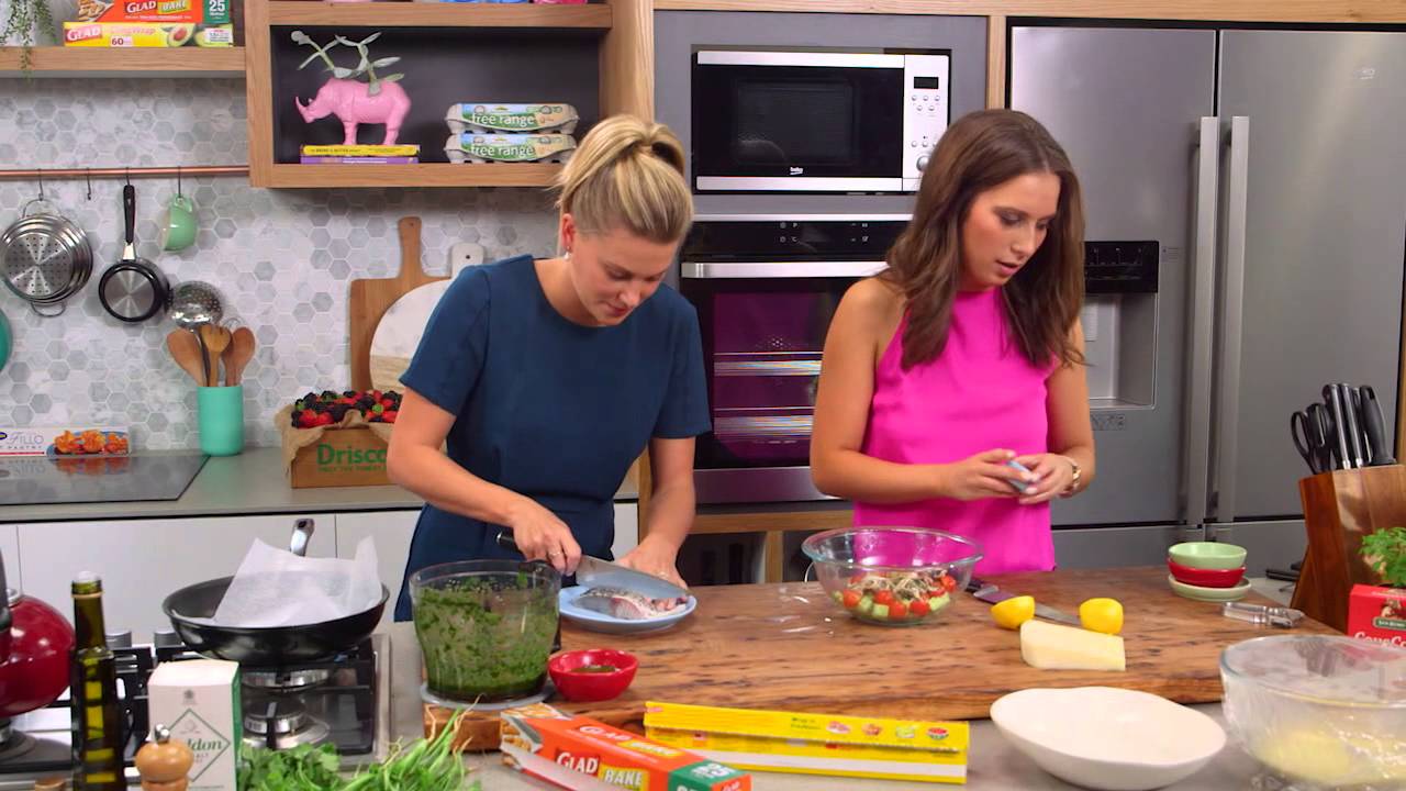 Barramundi with Santorini Couscous Salad | Everyday Gourmet S5 E56 (Instance 1) — Instance — Interactive video experience