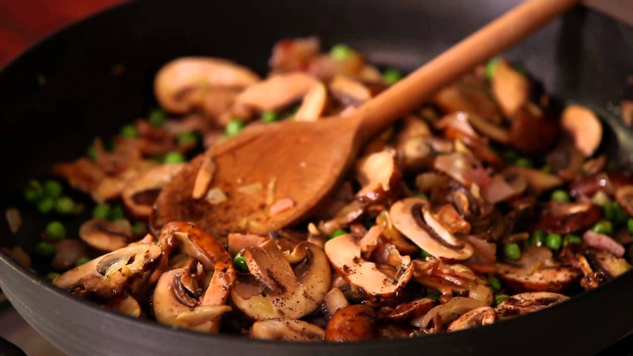 Mushroom, Pea & Pancetta Linguine | Everyday Gourmet S1 (Instance 1) — Instance — Interactive video experience
