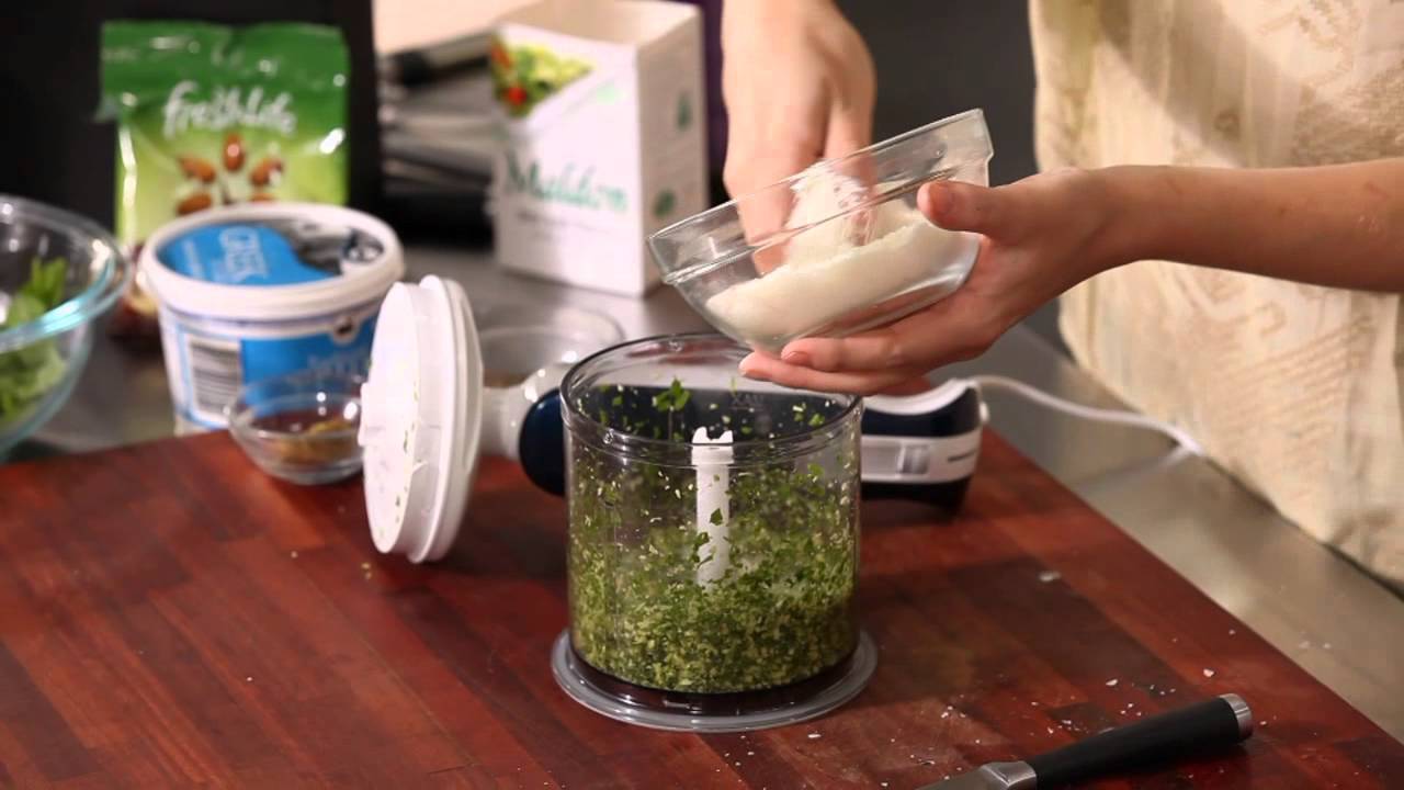 Grilled Crispy Salmon with Rocket & Almond Pesto Tagliatelle | Everyday Gourmet S1 (Instance 1) — Instance — Interactive video experience