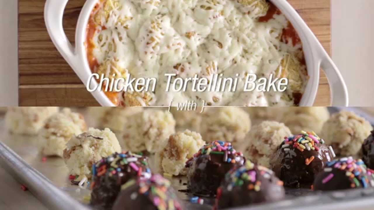 Chicken Tortellini Bake with Banana Cake Bon Bons (Instance 1) — Instance — Interactive video experience