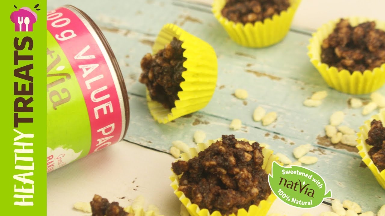 Recipes for kids, 5 Ingredient Choc Almond Crackles! SUGAR FREE - Natvia's Healthy Treats (Product Master 1) — Instance — Interactive video experience