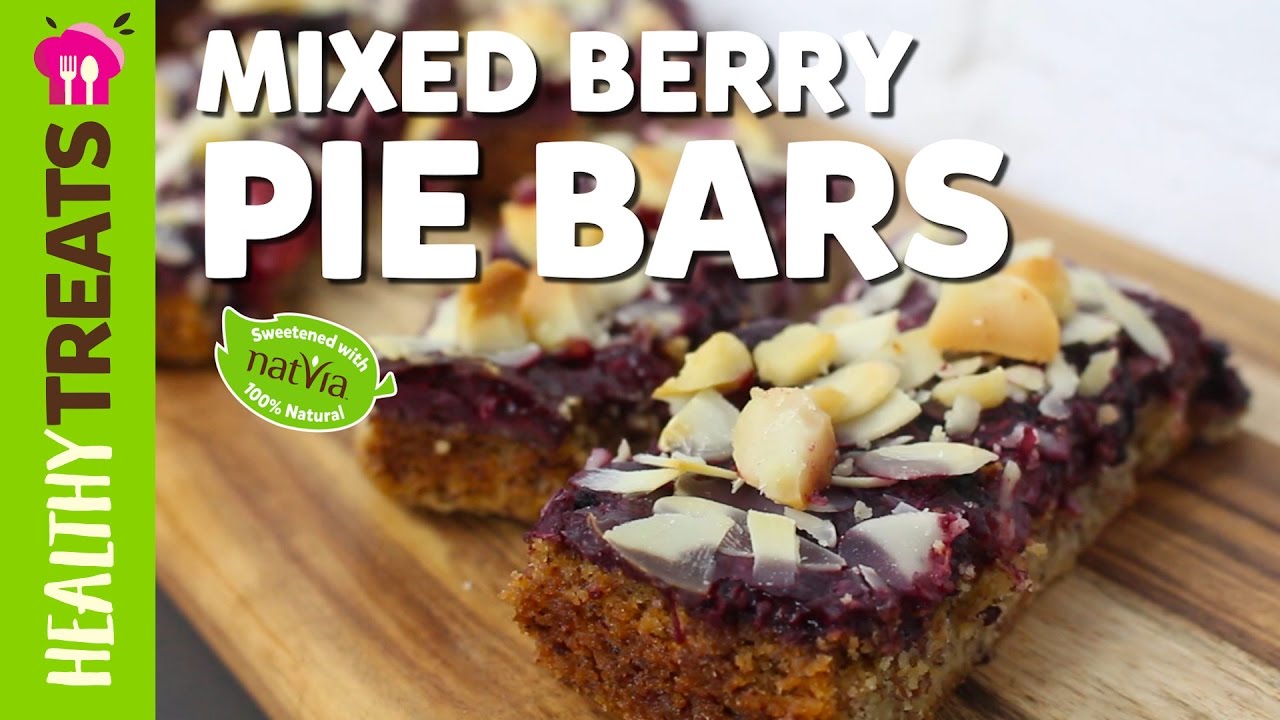 Healthy Mixed Berry Pie Bars - Natvia's Healthy Treats & Dessert Recipes (Product Master 1) — Instance — Interactive video experience
