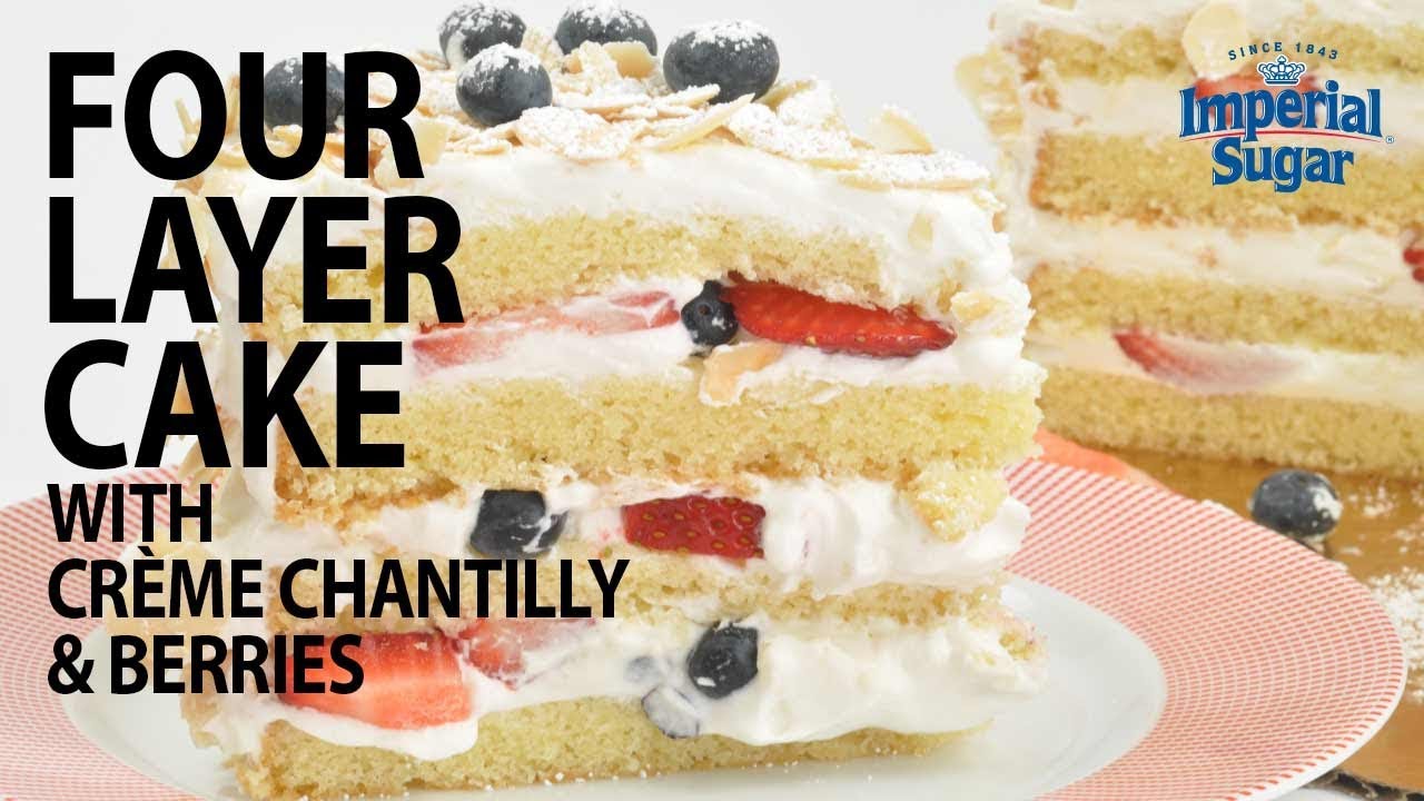 How To Make Four Layer Cake with Crème Chantilly & Berries (Instance 1) — Instance — Interactive video experience