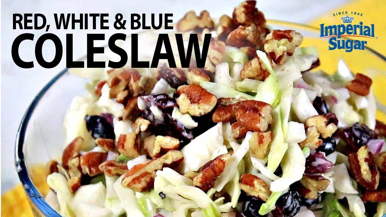 How To Make A Patriotic Side Dish: Red, White, and Blue Coleslaw (Instance 1) — Instance — Interactive video experience
