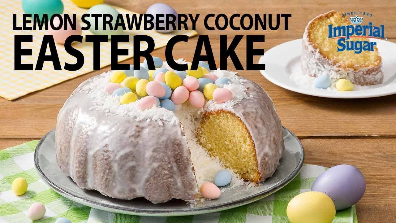 Lemon Strawberry Coconut Easter Pound Cake (Instance 1) — Instance — Interactive video experience