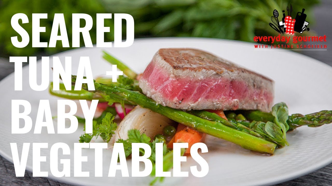 Seared Tuna with Baby Vegetables | Everyday Gourmet S8 E89 (Product Master 1) — Instance — Interactive video experience