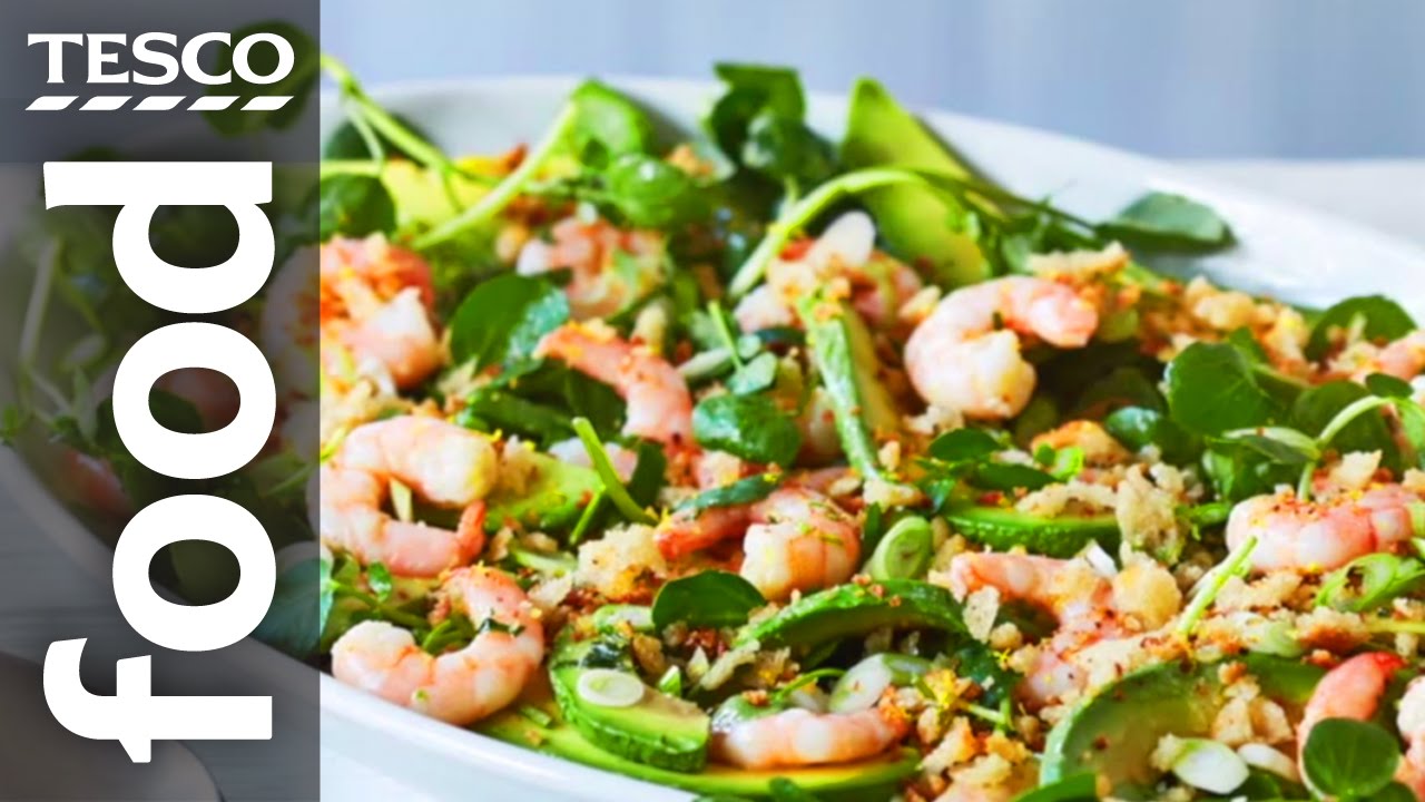 How to Make Prawn and Avocado Salad | Tesco Food — Interactive video experience