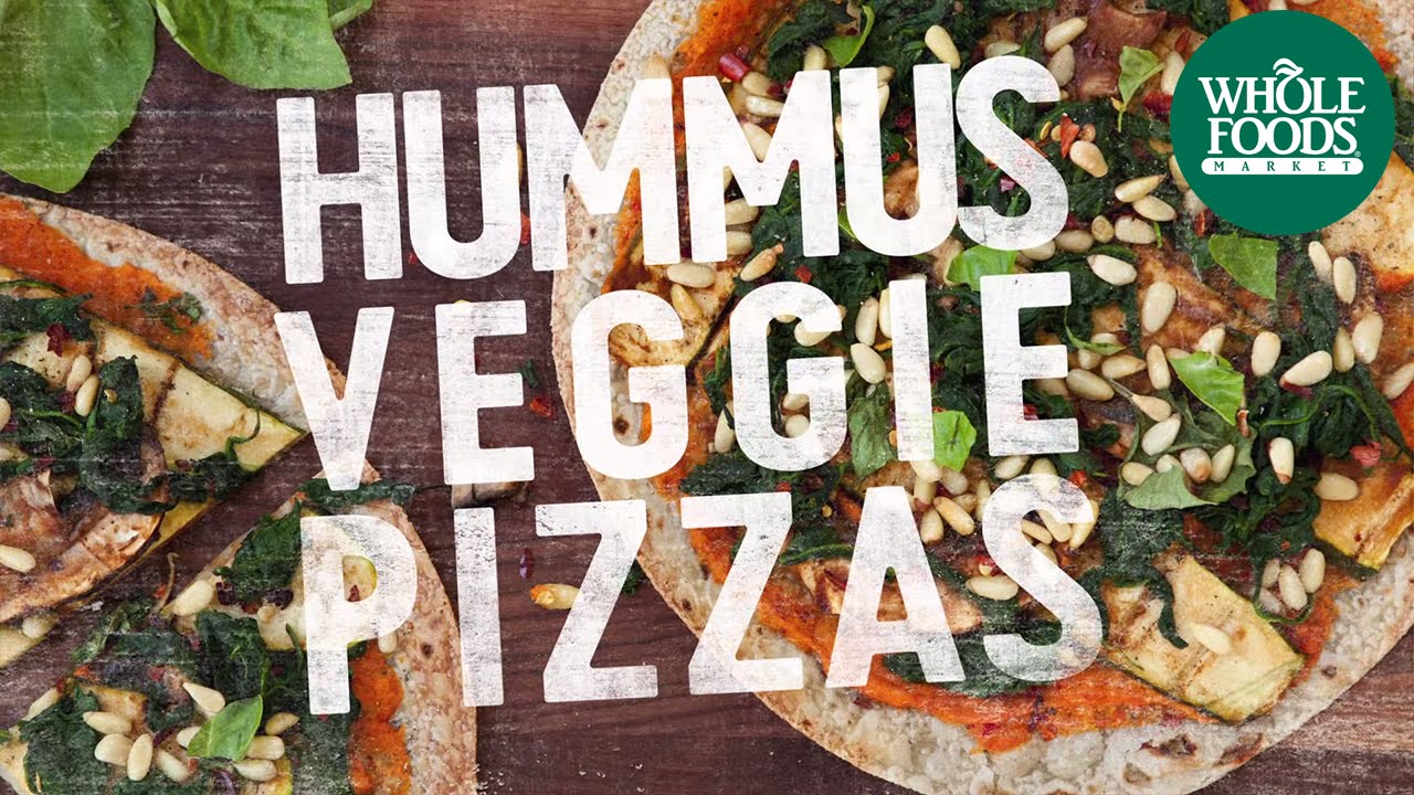 Hummus Veggie Pizza | Recipes | Whole Food Markets — Interactive video experience