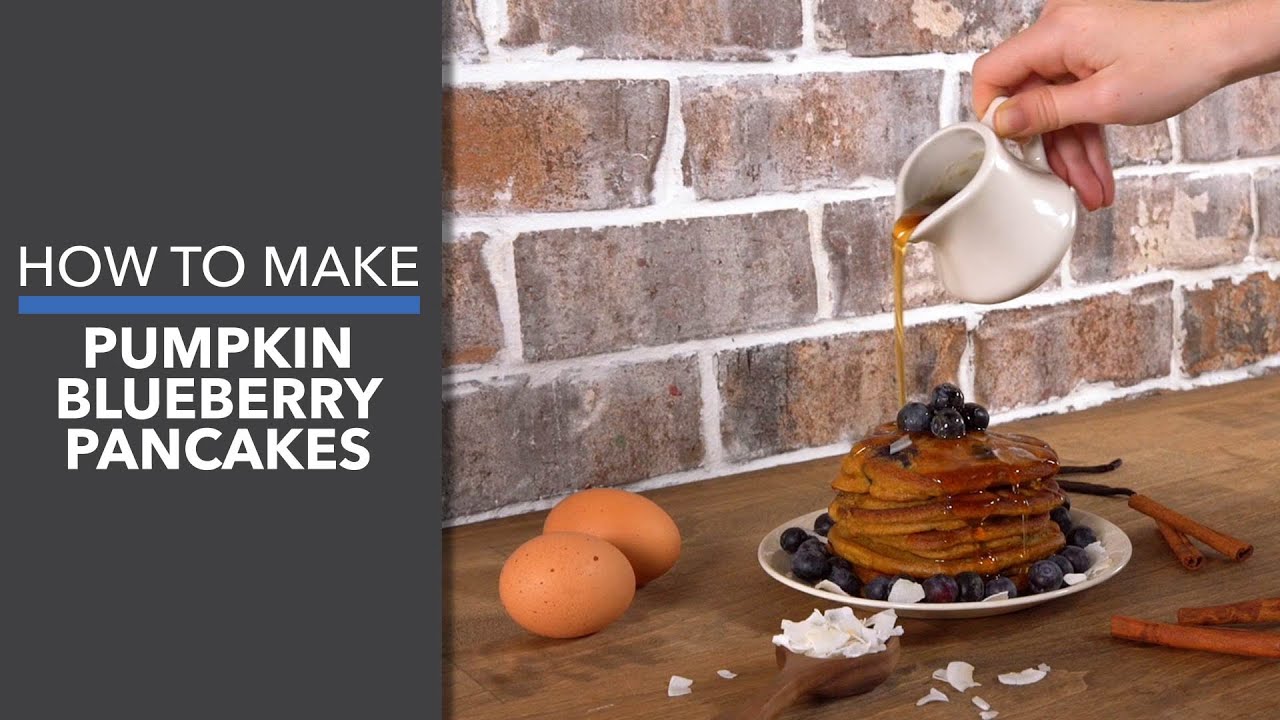 How to Make Pumpkin Blueberry Pancakes Recipe (Product Master) #15823 — Interactive video experience