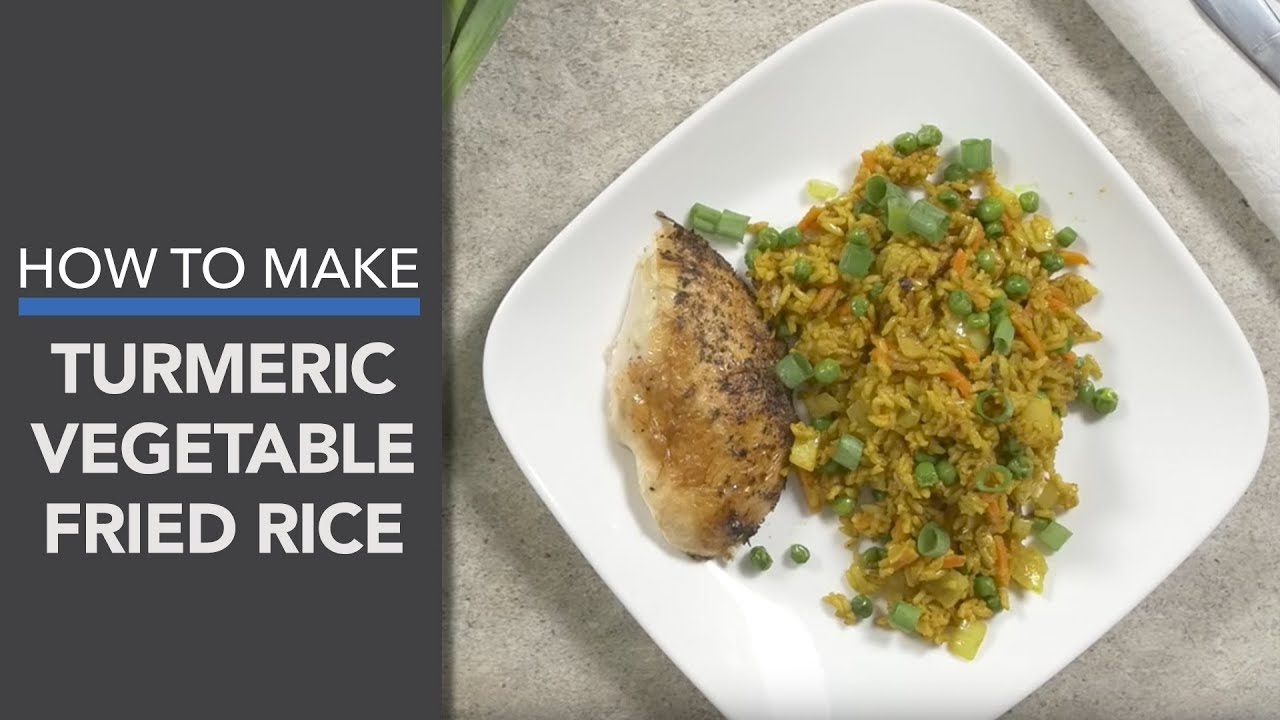 Bone Broth Protein Turmeric Vegetable Fried Rice Recipe (Instance 1) — Instance — Interactive video experience