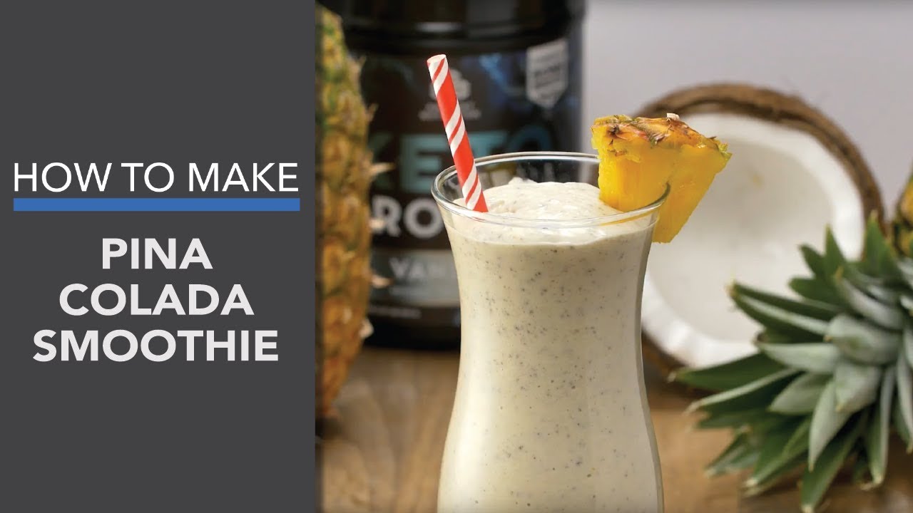 Piña Colada Smoothie with Keto Protein™ Vanilla (Instance 1) — Instance — Interactive video experience