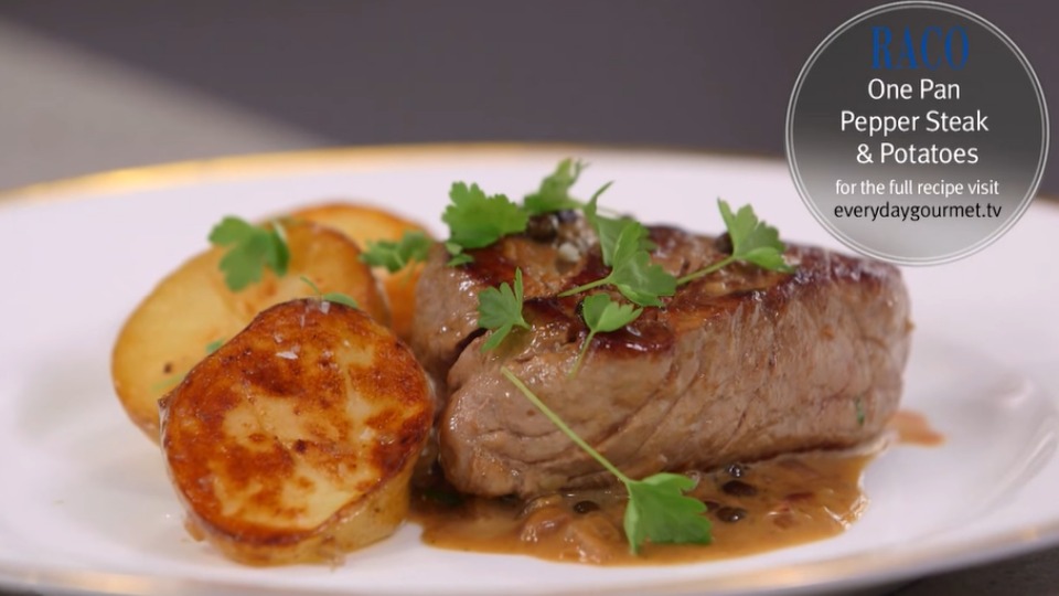 One Pan Pepper Steak | Everyday Gourmet S5 E81 (Instance 1) — Instance — Interactive video experience