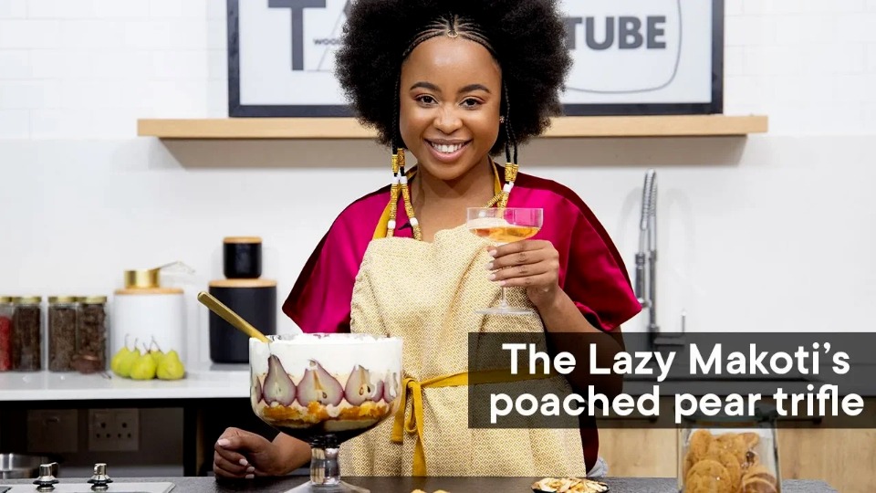 The Lazy Makoti's poached pear trifle (Product Master) — Instance — Interactive video experience