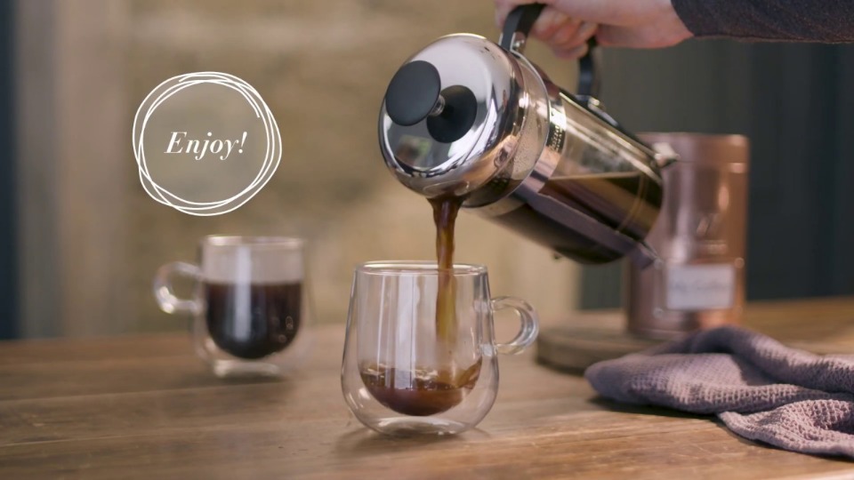 How to Make a Cafetière Coffee (Product) — Instance — Interactive video experience