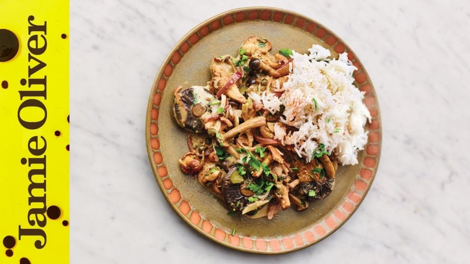 How to Make Mushroom Stroganoff | Jamie Oliver | VEG (Product) — Instance — Interactive video experience