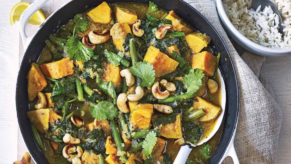 Sri Lankan-style sweet potato curry (Product) — Instance — Interactive video experience