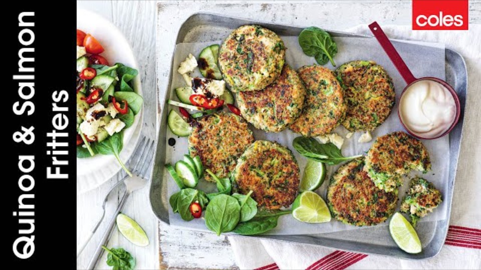 Quinoa and salmon fritters - product — Instance — Interactive video experience