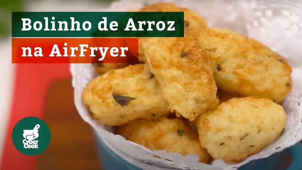 Bolinho de Arroz na AirFryer - product — Instance — Interactive video experience