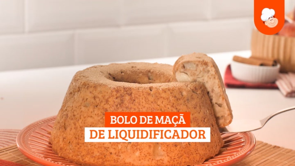 Bolo de maçã de liquidificador - product — Instance — Interactive video experience