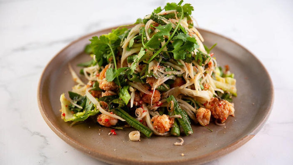 Gary Mehigan's prawn larb - product — Instance — Interactive video experience