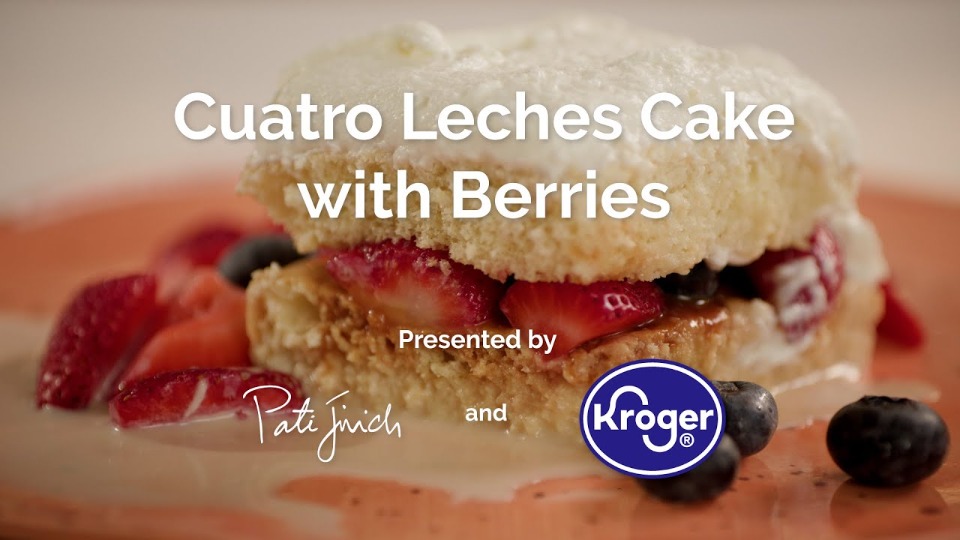 Cuatro Leches Cake with Berries - product — Instance — Interactive video experience