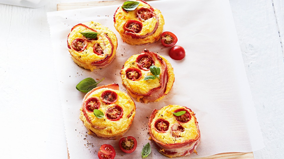 5-ingredient bacon and egg quiches - product — Instance — Interactive video experience