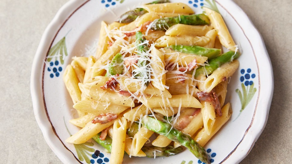 Asparagus Carbonara - product — Instance — Interactive video experience