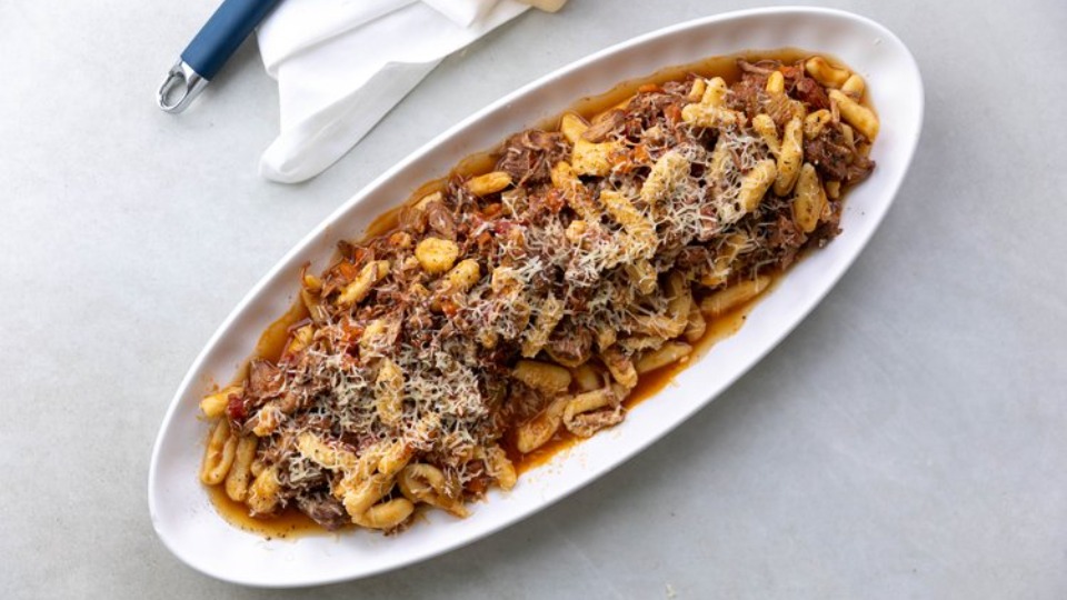 Homemade Cavatelli with Slow Cooked Pork Ragù - product — Instance — Interactive video experience