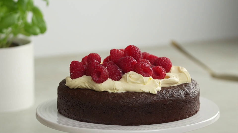 Flourless Hazelnut, Chocolate and Espresso Cake - product — Instance — Interactive video experience
