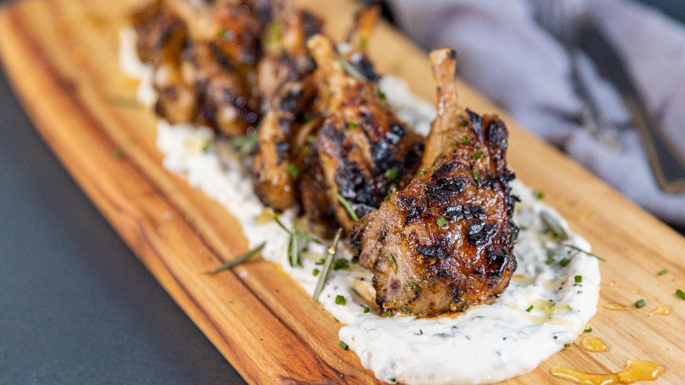 Honey, Rosemary & Garlic Marinated Lamb Cutlets - product — Instance — Interactive video experience