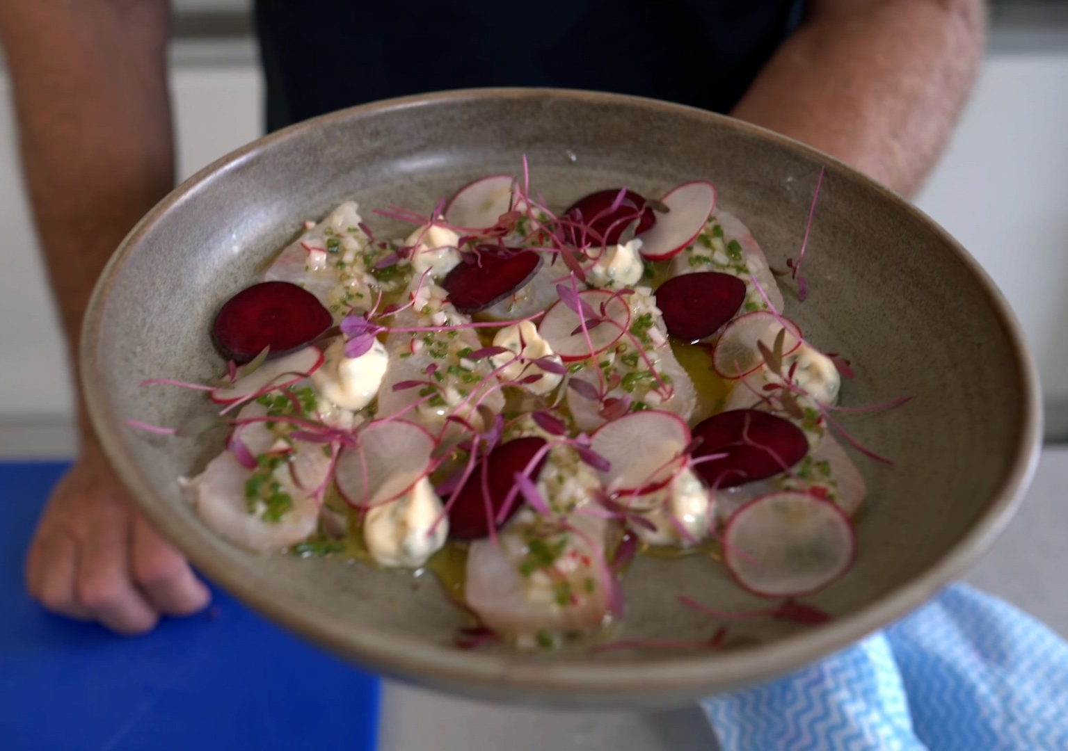 Matt Moranʼs Kingfish Crudo Recipe Verified by Matt Moran