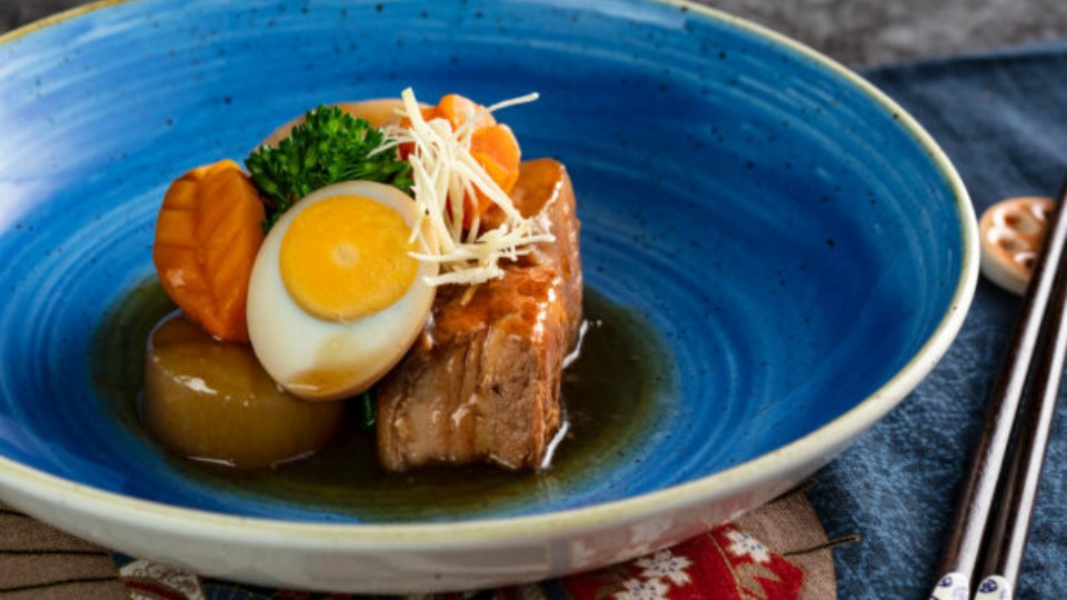 Japanese Style Simmered Pork Belly (Buta no Kakuni) — Interactive video experience