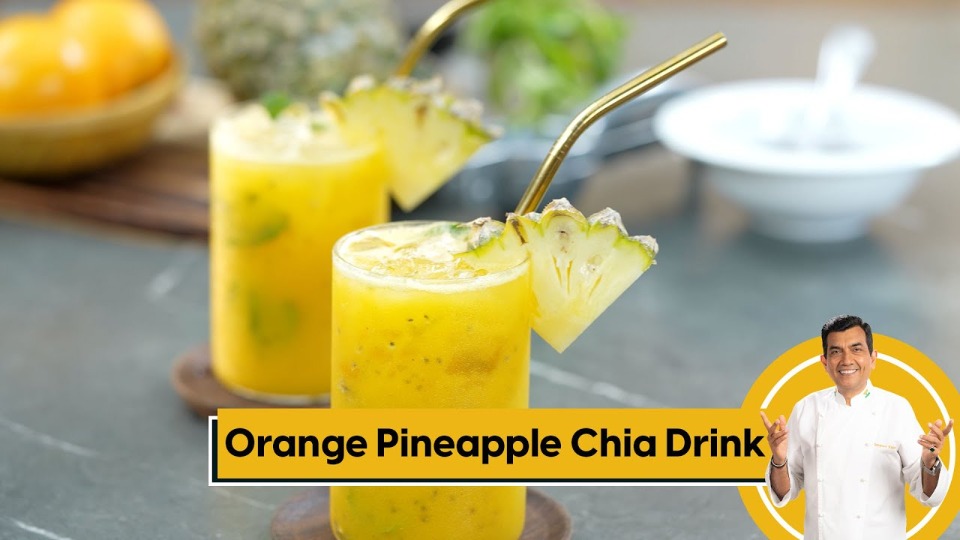 Orange Pineapple Chia Drink - Collection — Interactive video experience