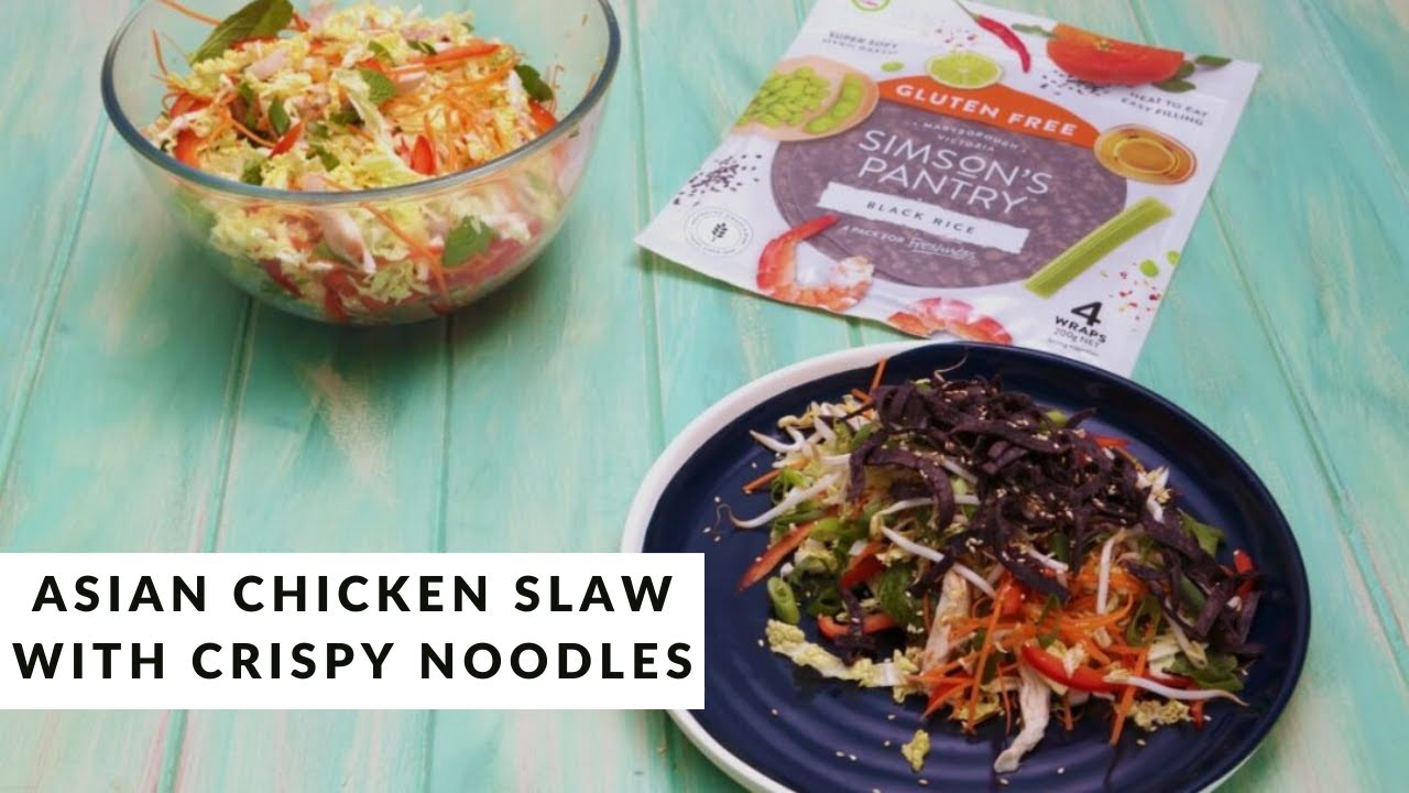Asian Chicken Slaw with Crispy Noodles — Interactive video experience