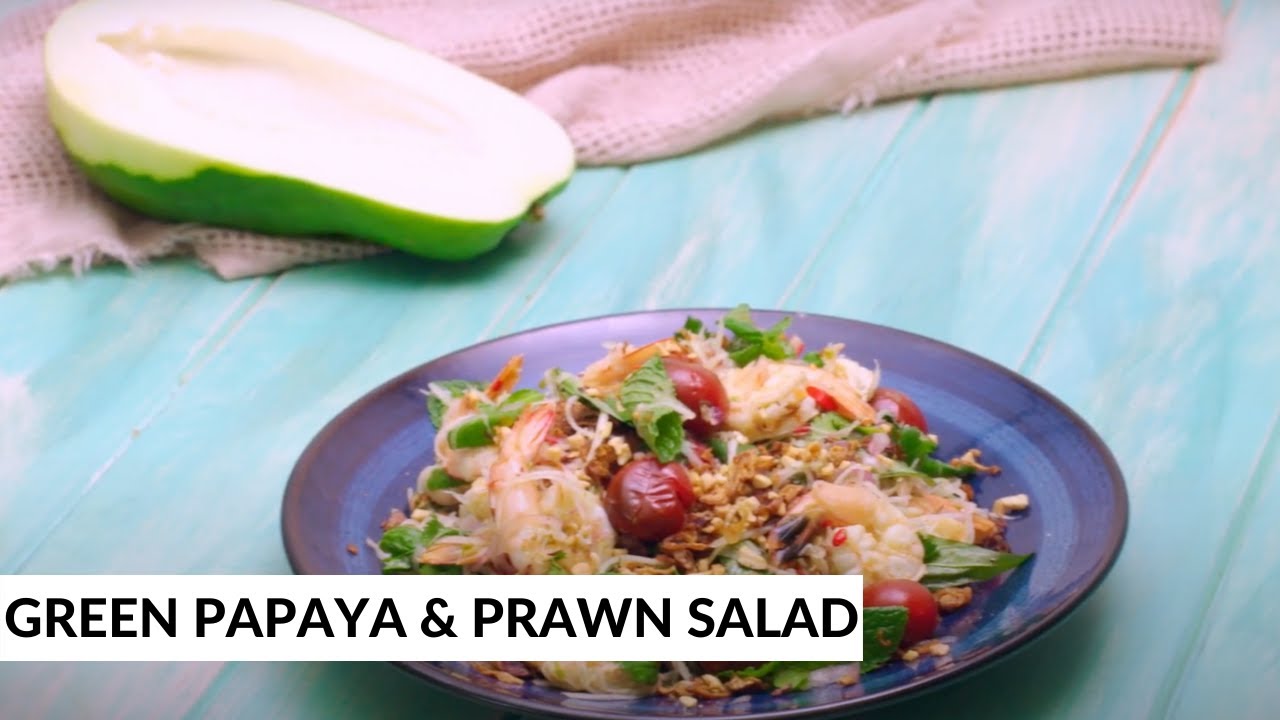 Green Papaya & Spicy Prawn Salad by Khanh Ong — Interactive video experience