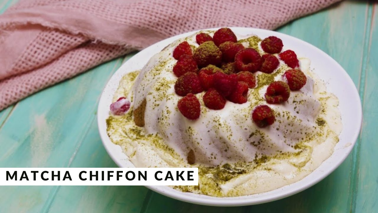 Matcha Chiffon Cake with White Chocolate Ganache by Khanh Ong — Interactive video experience